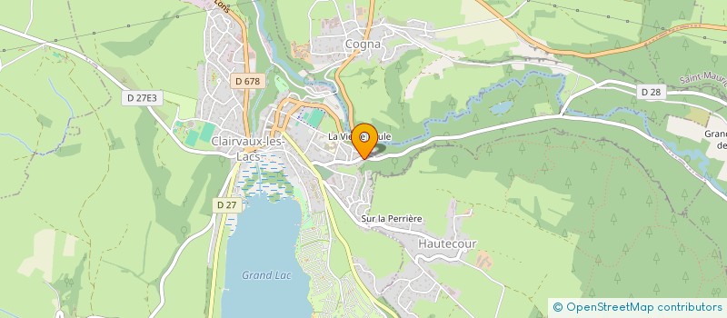 localisation de l'entreprise ASSOCIATION BIEN-ETRE DES LACS  CLAIRVAUX-LES-LACS