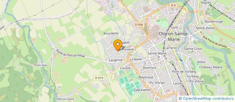 localisation de l'entreprise ASSOCIATION BIEN ETRE ET MAINTIEN A DOMICILE  OLORON-SAINTE-MARIE