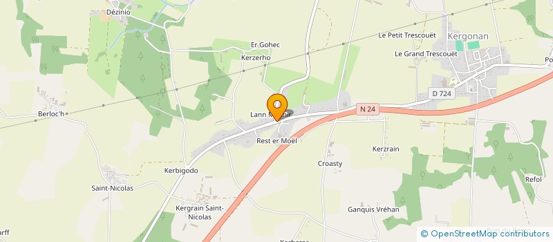 localisation de l'entreprise ASSOCIATION BIEN NAITRE ET BIEN ETRE AU FEMININ  LANGUIDIC