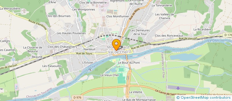localisation de l'entreprise ASSOCIATION BIENFAISANCE à MONTRICHARD-VAL-DE-CHER