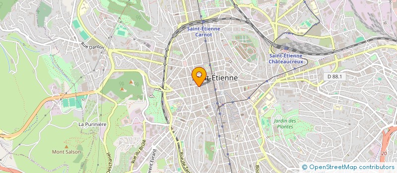 localisation de l'entreprise ASSOCIATION BIENFAISANCE  SAINT-ETIENNE