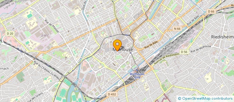 localisation de l'entreprise ASSOCIATION BIJOUTIERS CREATEURS à MULHOUSE