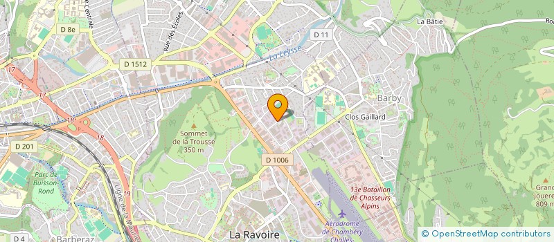 localisation de l'entreprise ASSOCIATION BIKERS CHAMBERY  LA RAVOIRE