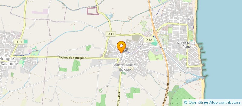 localisation de l'entreprise ASSOCIATION BILLARD CLUB LE 8 POOL 66  SAINTE-MARIE-LA-MER