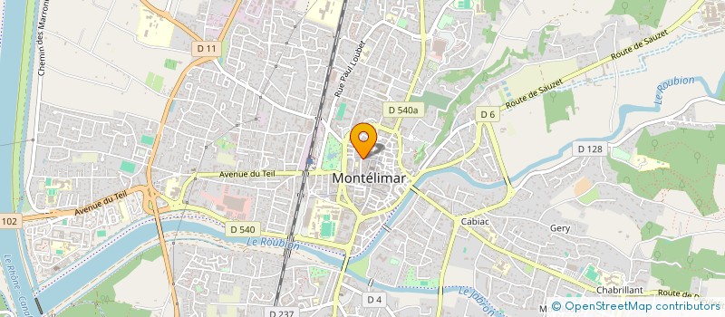 localisation de l'entreprise ASSOCIATION BIO DROME à MONTELIMAR