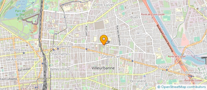 localisation de l'entreprise ASSOCIATION BIRKAT COHANIM  VILLEURBANNE