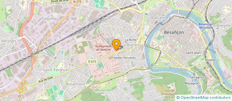 localisation de l'entreprise ASSOCIATION BISONTINE POUR UN CRIT ONIRIQUE  BESANCON