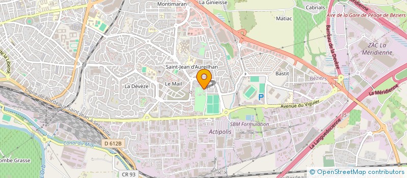 localisation de l'entreprise ASSOCIATION BITERROISE DU CONSERVATOIRE  BEZIERS