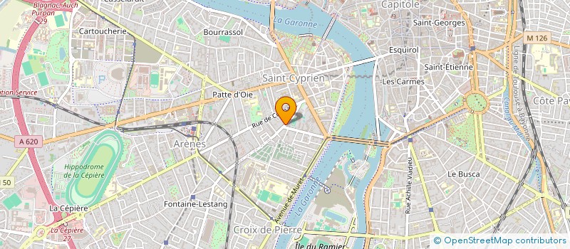 localisation de l'entreprise ASSOCIATION BIZ'ART  TOULOUSE