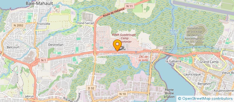 localisation de l'entreprise ASSOCIATION BLACK FISH  BAIE-MAHAULT