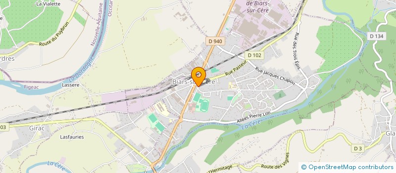 localisation de l'entreprise ASSOCIATION BLEU ATYPIQUE, AGIR POUR L'AUTISME à BIARS-SUR-CERE