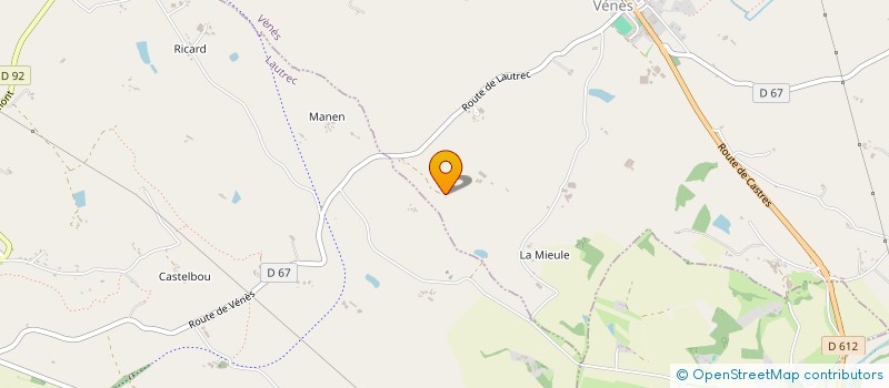 localisation de l'entreprise ASSOCIATION BLEU COBALT  VENES