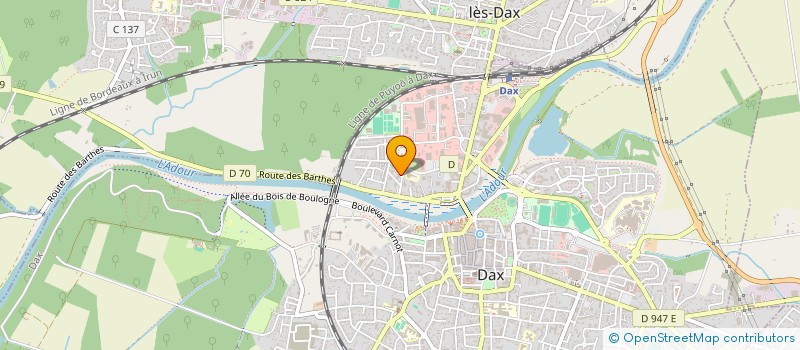 localisation de l'entreprise ASSOCIATION BLOC à DAX