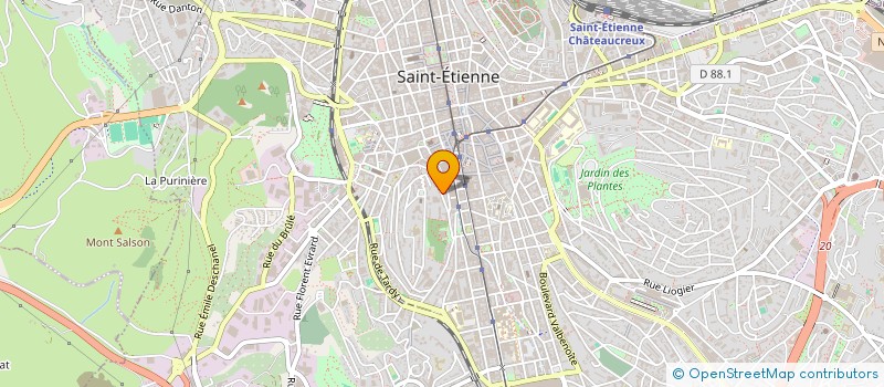 localisation de l'entreprise ASSOCIATION BLOC  SAINT-ETIENNE