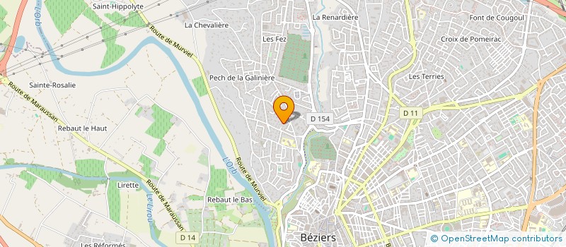 localisation de l'entreprise ASSOCIATION BLOC NOTE à BEZIERS