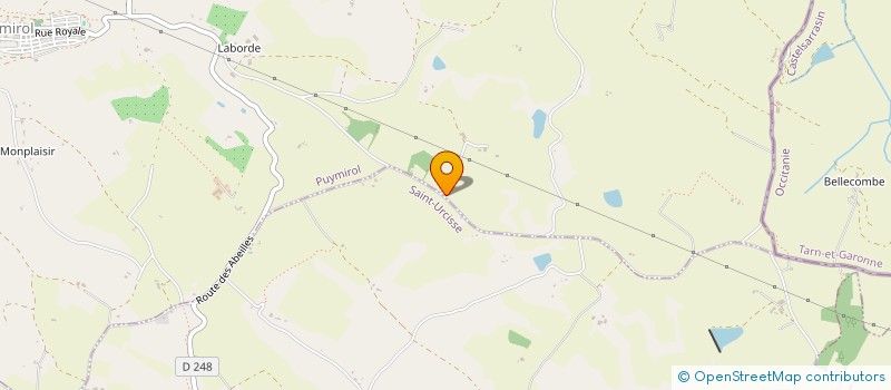 localisation de l'entreprise ASSOCIATION BLUESYMAGES  SAINT-URCISSE