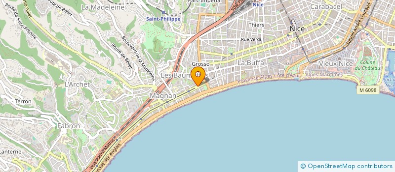 localisation de l'entreprise ASSOCIATION BNAI BRITH RENE GOSCINNY  NICE