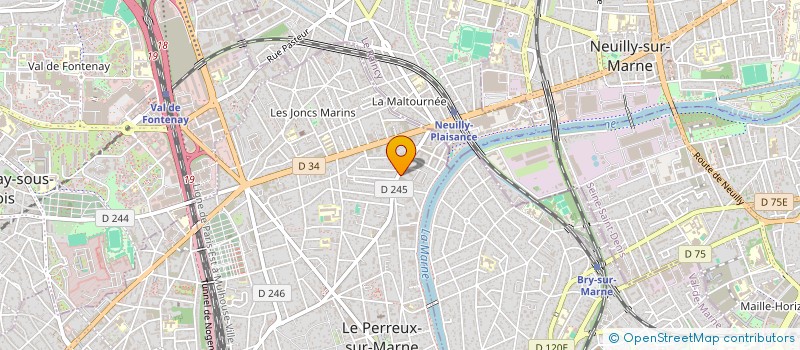 localisation de l'entreprise ASSOCIATION BNI ALL-STARS 94  LE PERREUX-SUR-MARNE