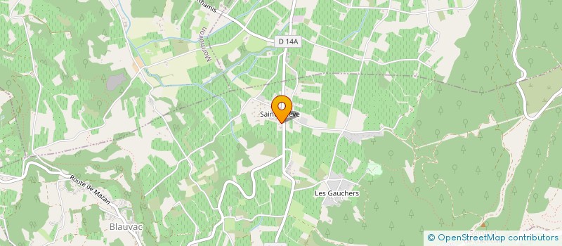 localisation de l'entreprise ASSOCIATION BODHI SOPHROLOGIE RELATION D'AIDE DEVELOPPEMENT PERSONNEL  BLAUVAC