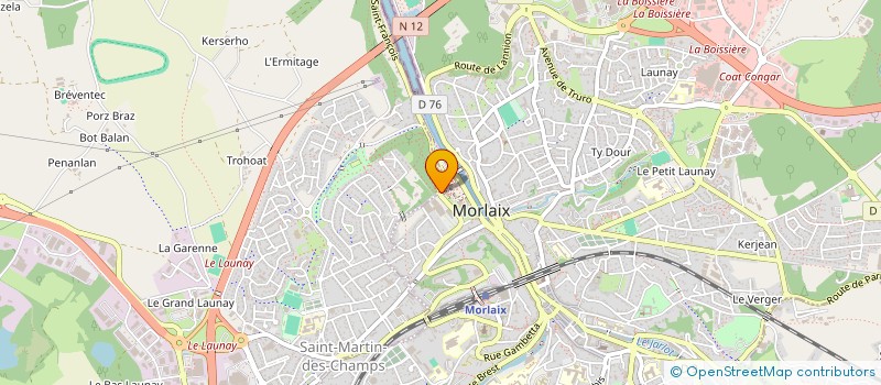 localisation de l'entreprise ASSOCIATION BODY CENTER  MORLAIX