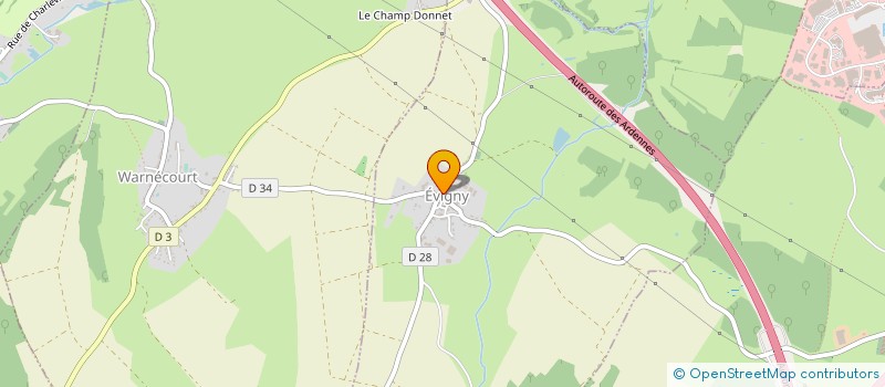 localisation de l'entreprise ASSOCIATION BOIS EN VAL  EVIGNY