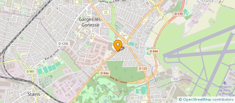 localisation de l'entreprise ASSOCIATION BOLLYWOOD-POUR L'ENCOURAGEMENT DE L'ART-FRANCE  GARGES-LES-GONESSE