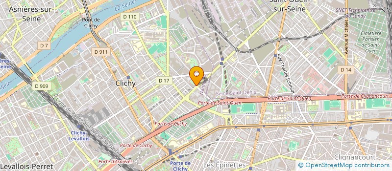 localisation de l'entreprise ASSOCIATION BONAMINA  CLICHY