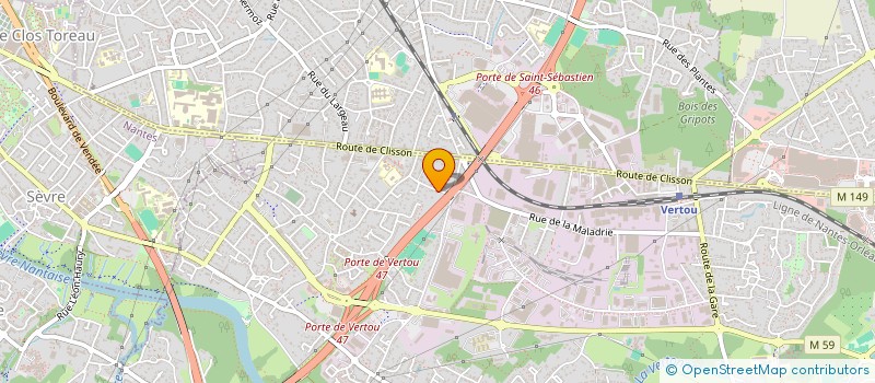 localisation de l'entreprise ASSOCIATION BONHEUR EIFFEL  VERTOU