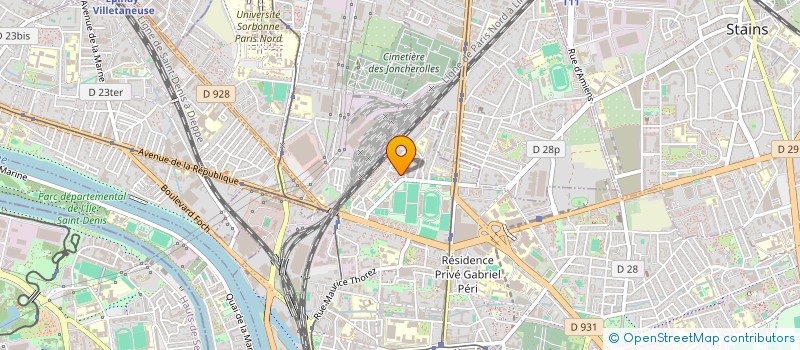 localisation de l'entreprise ASSOCIATION BONHEUR ET ESPOIR POUR TOUS à SAINT-DENIS