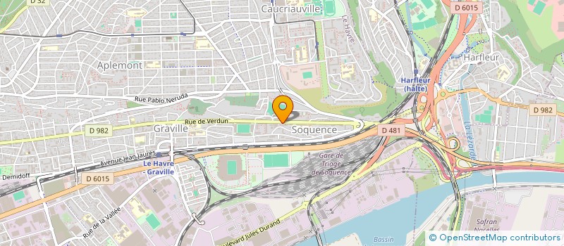 localisation de l'entreprise ASSOCIATION BONNE AVENTURE  LE HAVRE