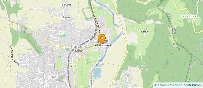 localisation de l'entreprise ASSOCIATION BONNES MINES  BRASSAC-LES-MINES