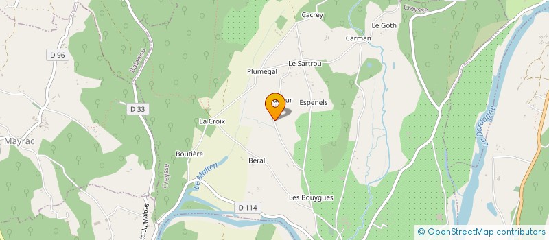 localisation de l'entreprise ASSOCIATION BONNETERRE à CREYSSE