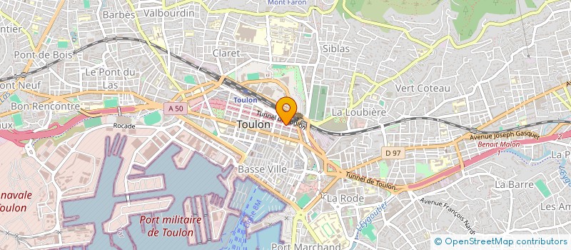 localisation de l'entreprise ASSOCIATION BOOK'N'ZIK  TOULON