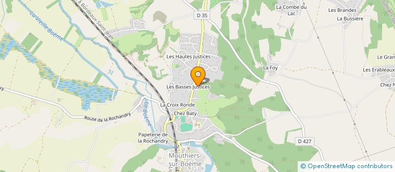 localisation de l'entreprise ASSOCIATION BOOMERANG à ROULLET SAINT ESTEPHE