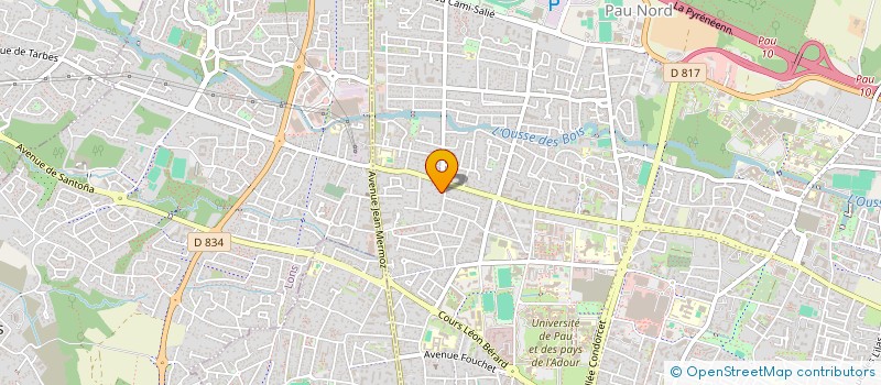 localisation de l'entreprise ASSOCIATION BORDEAUX-BEARN-CANFRANC-ZARAGOZA (ABBCZ) à PAU