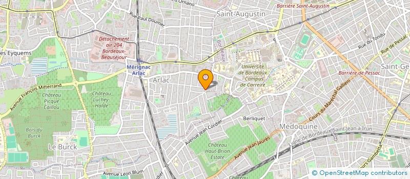 localisation de l'entreprise ASSOCIATION BORDELAISE DE CHIRURGIE BUCCALE  MERIGNAC