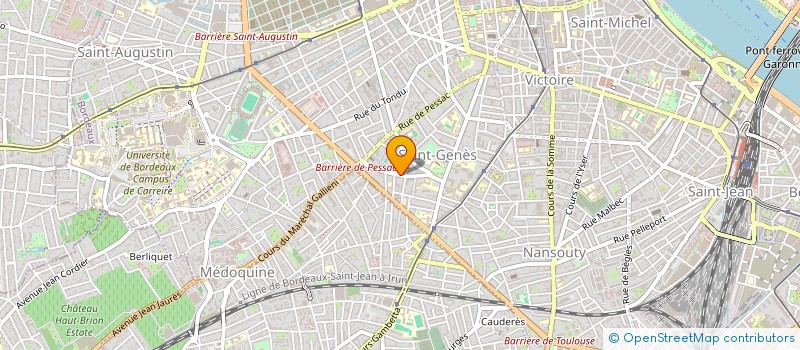 localisation de l'entreprise ASSOCIATION BORDELAISE DES REEDUCATEURS ENSEIGNANTS ( A.B.R.E)  BORDEAUX