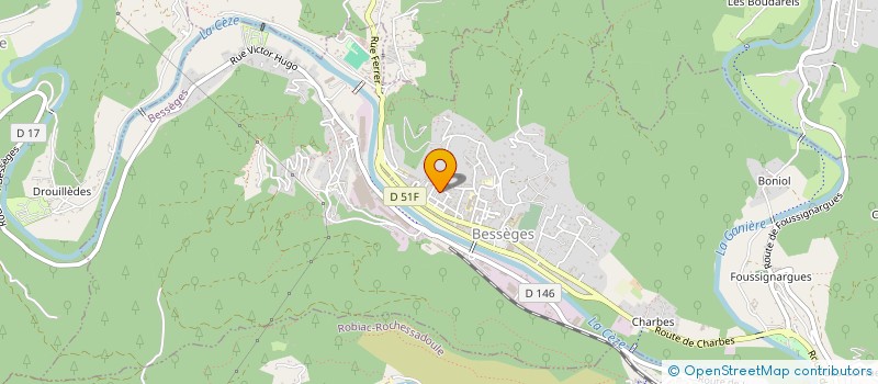 localisation de l'entreprise ASSOCIATION BORDEZAC A DONF  BORDEZAC