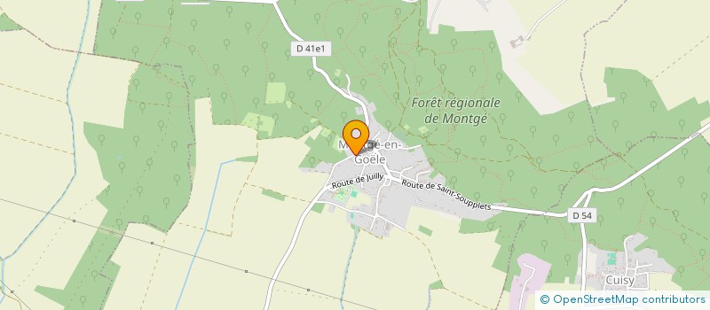 localisation de l'entreprise ASSOCIATION BOSCO  MONTGE-EN-GOELE