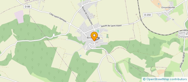 localisation de l'entreprise ASSOCIATION BOSVILLAISE DE COURS DE DANSE  BOSVILLE