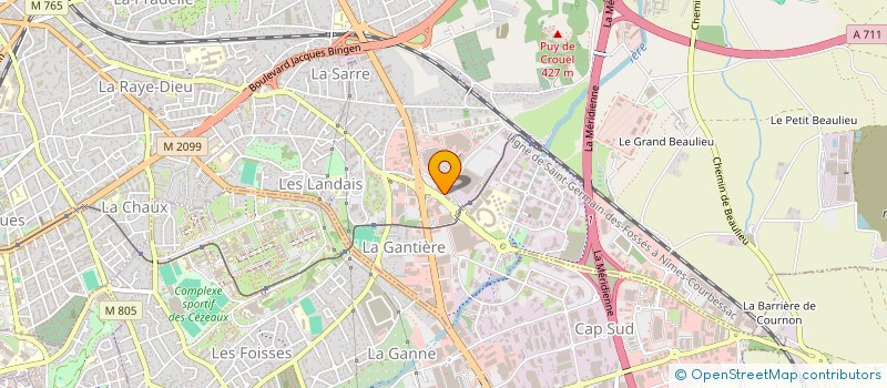 localisation de l'entreprise ASSOCIATION BOUGE TA VIE  CLERMONT-FERRAND