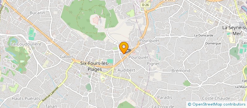 localisation de l'entreprise ASSOCIATION BOULE DE LA CALADE à SIX-FOURS-LES-PLAGES