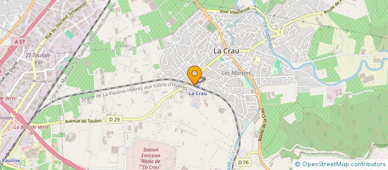 localisation de l'entreprise ASSOCIATION BOULISTE CRAUROISE  LA CRAU