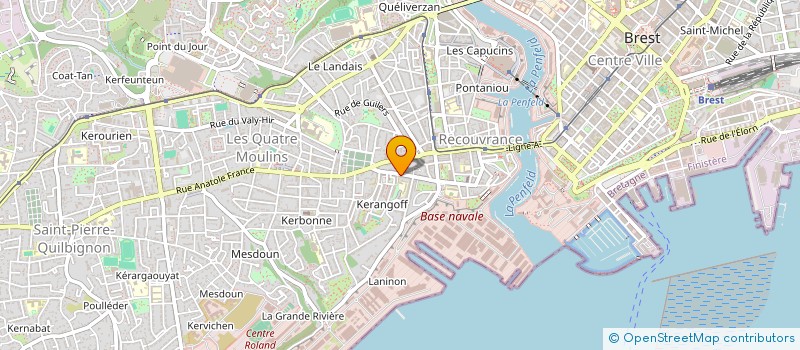 localisation de l'entreprise ASSOCIATION BOULISTE DE KERANGOFF à BREST