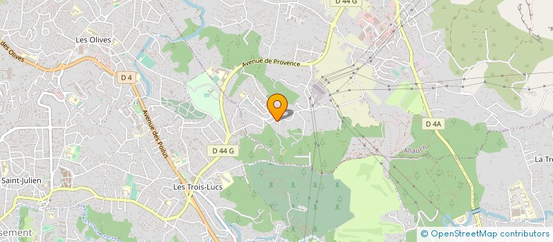 localisation de l'entreprise ASSOCIATION BOULISTE DES 3 LUCS à ALLAUCH