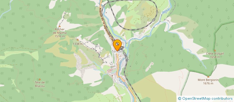 localisation de l'entreprise ASSOCIATION BOULISTE DU MONT BEGO ET PROMOTION DU JEU DE PETANQUE  TENDE