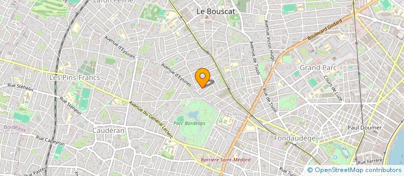 localisation de l'entreprise ASSOCIATION BOUQUET DE CHANSONS  LE BOUSCAT