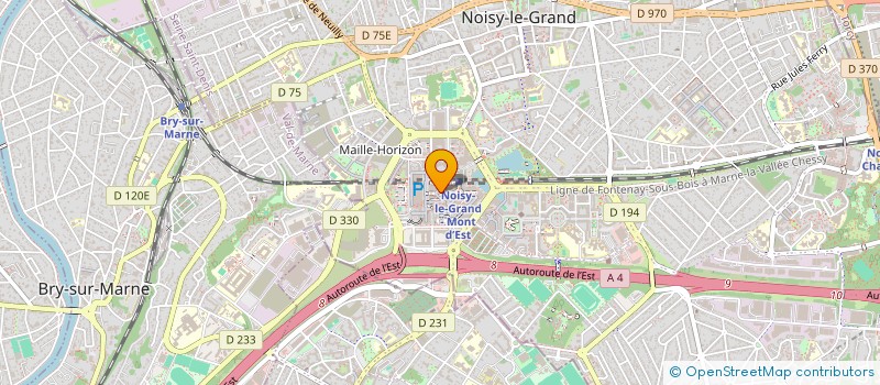 localisation de l'entreprise ASSOCIATION BOURGEON DE PRINTEMPS DES ECHANGES CULTURELS FRANCO-CHINOIS  NOISY-LE-GRAND