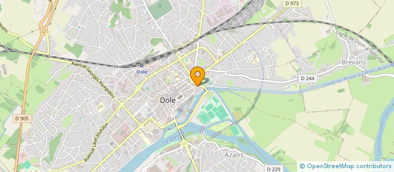 localisation de l'entreprise ASSOCIATION BOURGOGNE FRANCHE-COMTE ESCORTE VIABILITE SECURITE MOTOCYCLISTE à DOLE