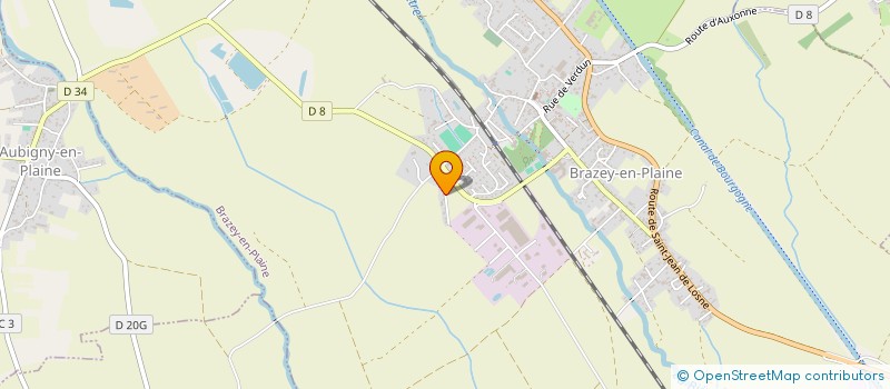 localisation de l'entreprise ASSOCIATION BOURGUIGNONNE DE L'ECOLE FRANCAISE DU TAMBOUR  BRAZEY-EN-PLAINE